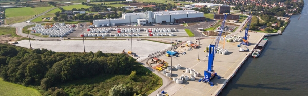 Rendsburg Port aerial view